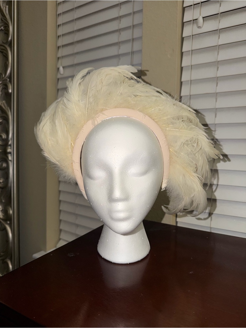 Zara Cream Feather Headband - Women Accessories